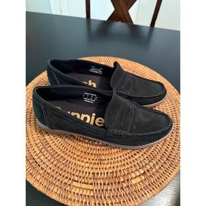 Hush Puppies Womens Black Suede Penny Loafers Bounce Comfort Shoes HW06683-001 9